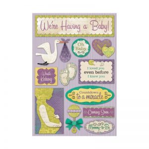 Cardstock Stickers – We’re Having A Baby!
