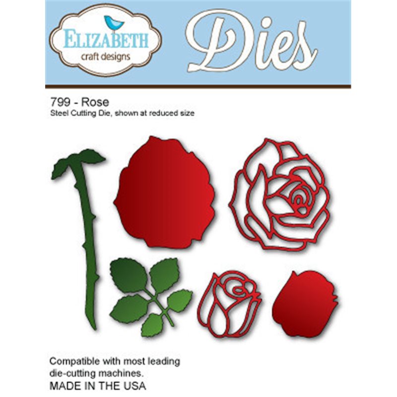 6 dies. Die Rose text.