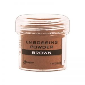 Embossing Powder .56oz Jar – Brown