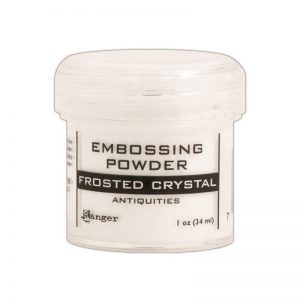 Embossing Powder .56oz Jar – Frosted Crystal