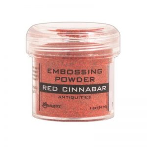Embossing Powder .56oz Jar – Red Cinnabar