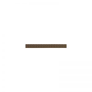 Grosgrain Ribbon W/Dots .375″X5yd – Chestnut W/White