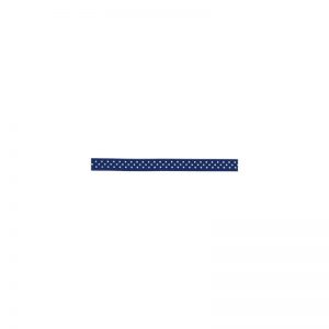 Grosgrain Ribbon W/Dots .375″X5yd – Sapphire W/White