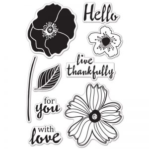Hero Arts Clear Stamps – Hello Flowers
