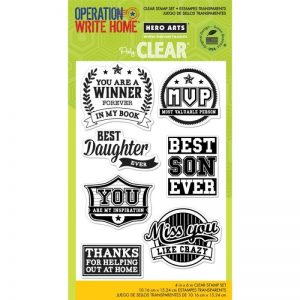 Hero Arts Clear Stamps 4″X6″ Sheet – OWH-You’re A Winner
