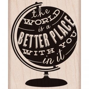 Hero Arts Mounted Rubber Stamps 2.5″X2″ The World