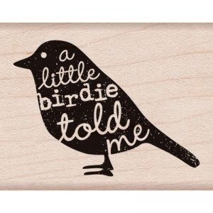 Hero Arts Mounted Rubber Stamps 2″X1.75″ – Birdie Told Me
