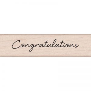 Hero Arts Mounted Rubber Stamps .5″X3″ – Little Greetings Congratulations