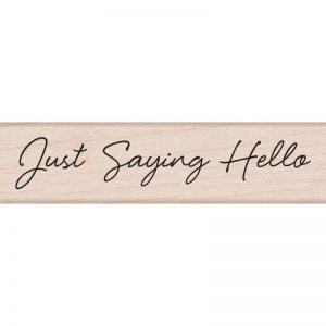 Hero Arts Mounted Rubber Stamps .5″X3″ – Little Greetings Just Saying Hello