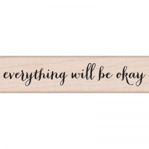 Hero Arts Mounted Rubber Stamps .5″X3″ – Will Be Okay
