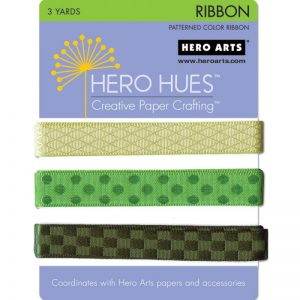 Hero Hues Ribbon 1yd 3/Pkg – Foliage