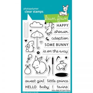 Lawn Fawn Clear Stamps 4″X6″ – Hello Baby