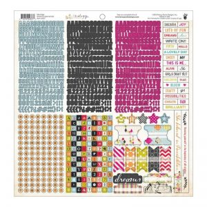Me.ology Cardstock Stickers 12″X12″ – Fundamentals