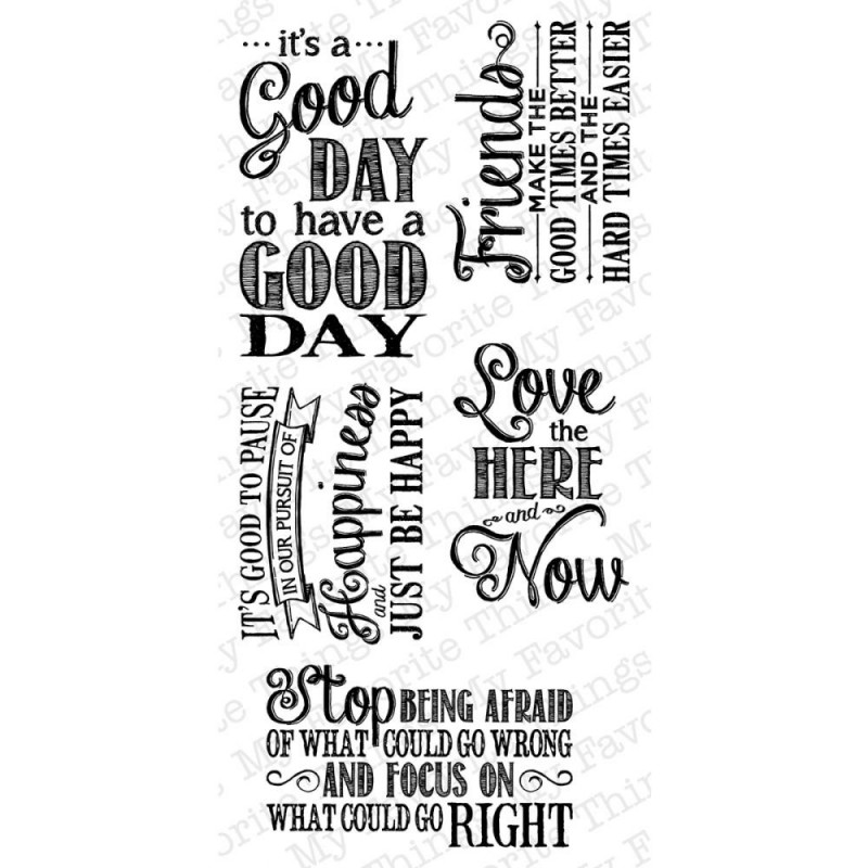 My Favorite Things Clearly Sentimental 4"X6" Sheet - Chalkboard Greetings