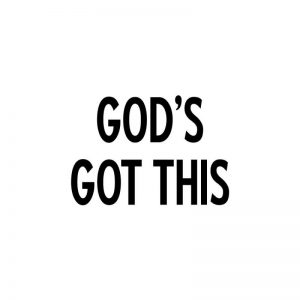 Riley & Company Funny Bones Cling Mounted Stamp 2″X1.25″ – God’s Got This