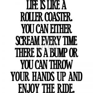 Riley & Company Funny Bones Cling Mounted Stamp 2″X1.25″ – Life Is Like A Roller Coaster