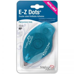 Scrapbook Adhesives E-Z Dots Refillable Dispenser – Permanent, 49′