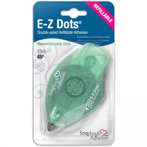 Scrapbook Adhesives E-Z Dots Refillable Dispenser – Repositionable, 49′