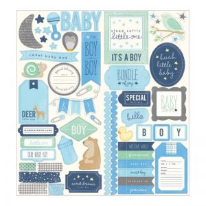 Special Delivery Boy Cardstock Stickers 6″X12″ 2/Sheets – Phrase & Accent