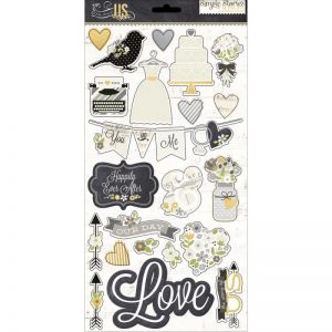 The Story Of Us Chipboard Stickers 6″X12″