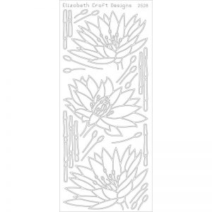 Waterlilies Peel-Off Stickers – Black