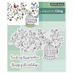 Penny Black Cling Stamps –  Tweet Wishes