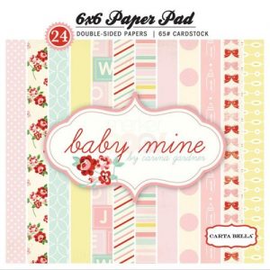 Carta Bella – 6 x 6 Paper Pad – Baby Mine Girl