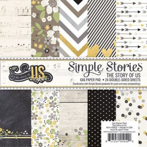 Simple Stories – 6 x 6 Paper Pad – The Story of Us