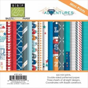 Bazzill Adventures Paper Multi-Pack, 6×6, 24-Pack