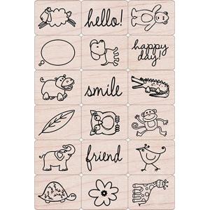 Hero Arts Ink ‘n’ Stamp Set, Happy Animals