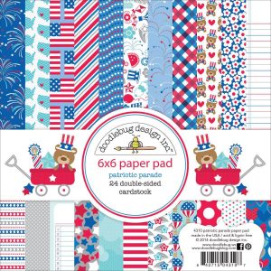 Doodlebug Design 6×6 Paper Pad, Patriotic Parade