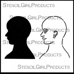 Stencil Girl Products – Face Map Side 6 Stencil 6×6