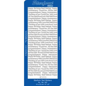 Starform Text Stickers  343 – Silver