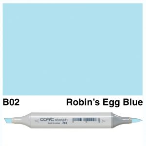 Copic Sketch B02-Robin’s Egg Blue