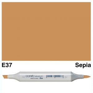 Copic Marker Sketch E37 Sepia