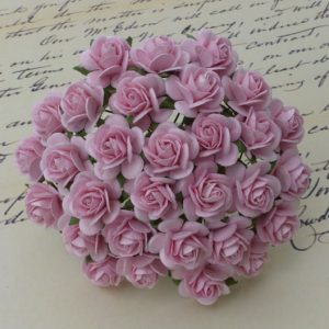 Wild Orchid Crafts Baby Pink Mulberry Paper Open Roses