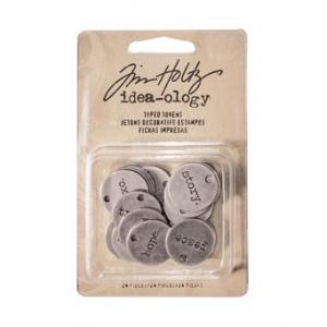 Tim Holtz Idea-ology Findings – Typed Tokens
